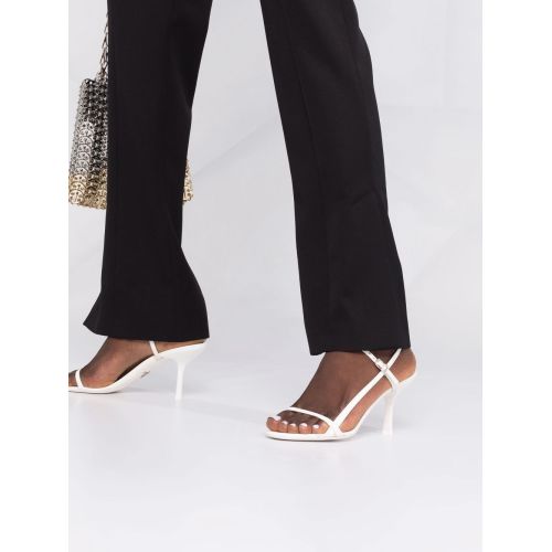 Ankle-slit cigarette trousers - Black