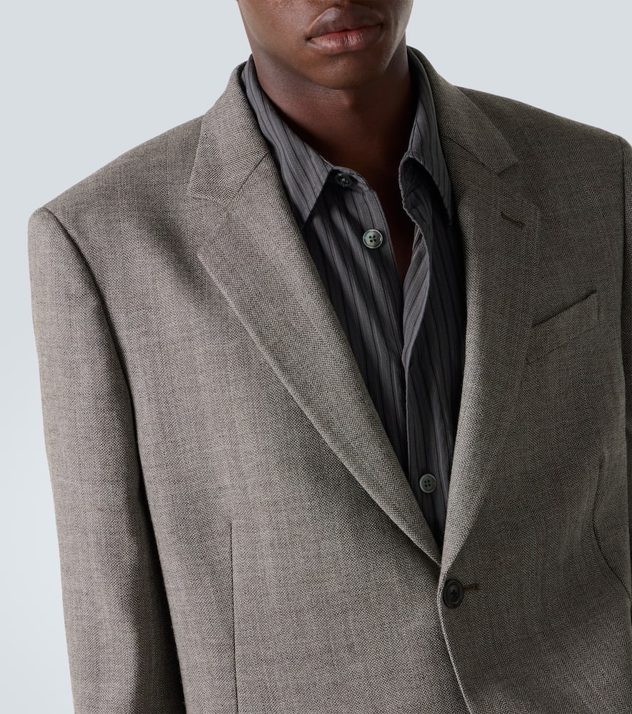 Ceremony herringbone virgin wool blazer