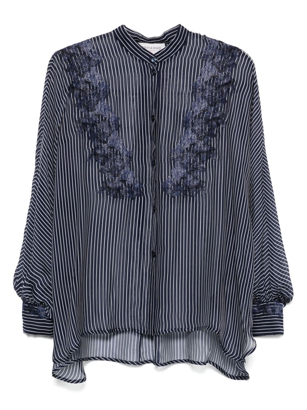 ERMANNO FIRENZE striped shirt - Blue