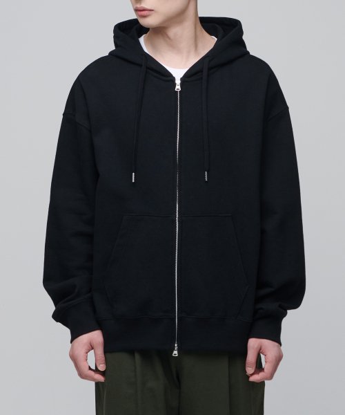 Extra Oversized Hooded Sweatshirt Zip-up