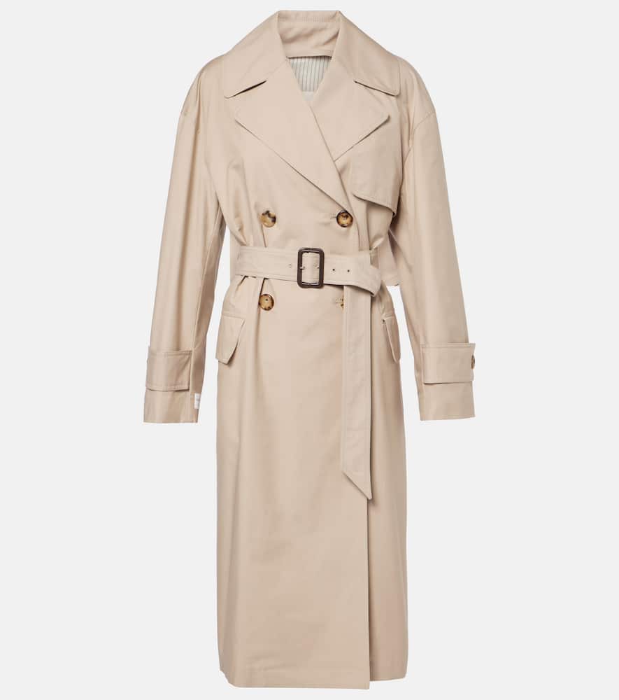 Mtrench cotton-blend twill trench coat