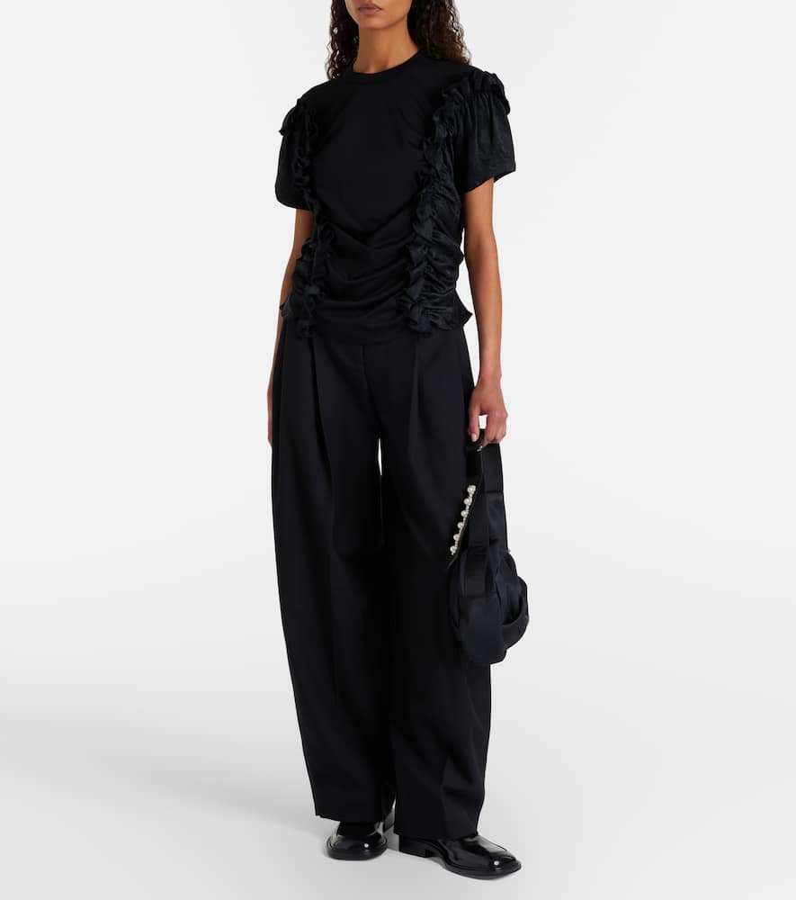 Ruffled cotton top