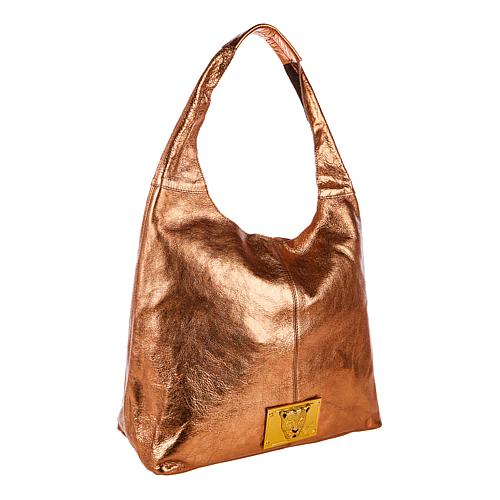 Legacy Pearlized Slouchy Leather Hobo with Wristlet