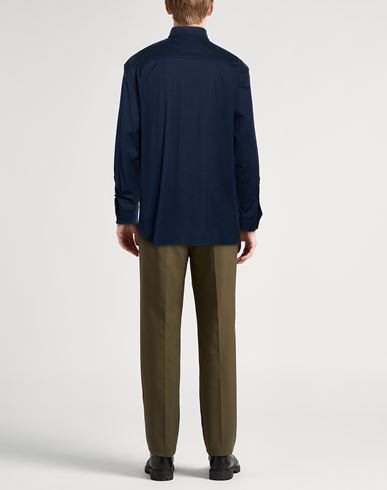 Man Shirt Navy Size 7 Cotton