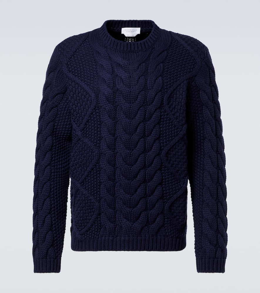 Cable-knit cashmere sweater
