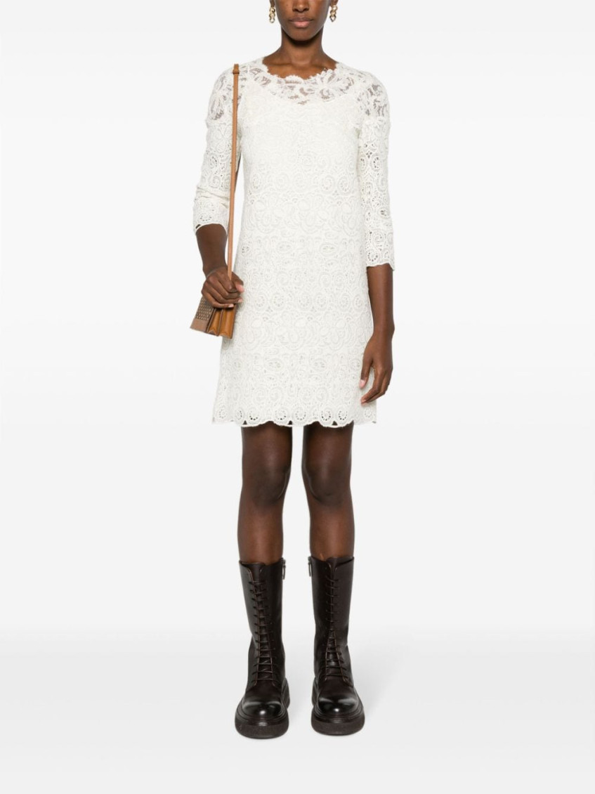 - Wool Blend Short Dress