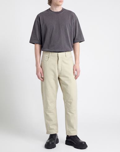 Man Pants Sage green Size 30 Polyamide, Cotton