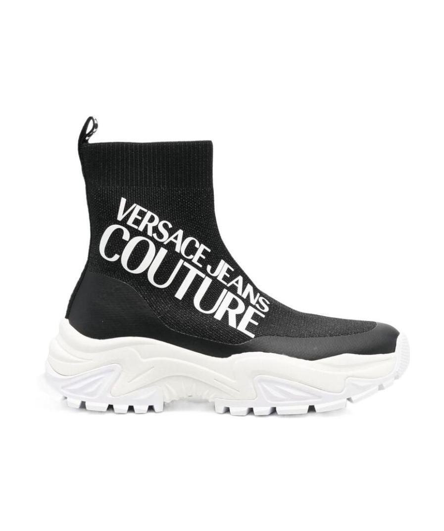 Logo-print sock-style sneakers