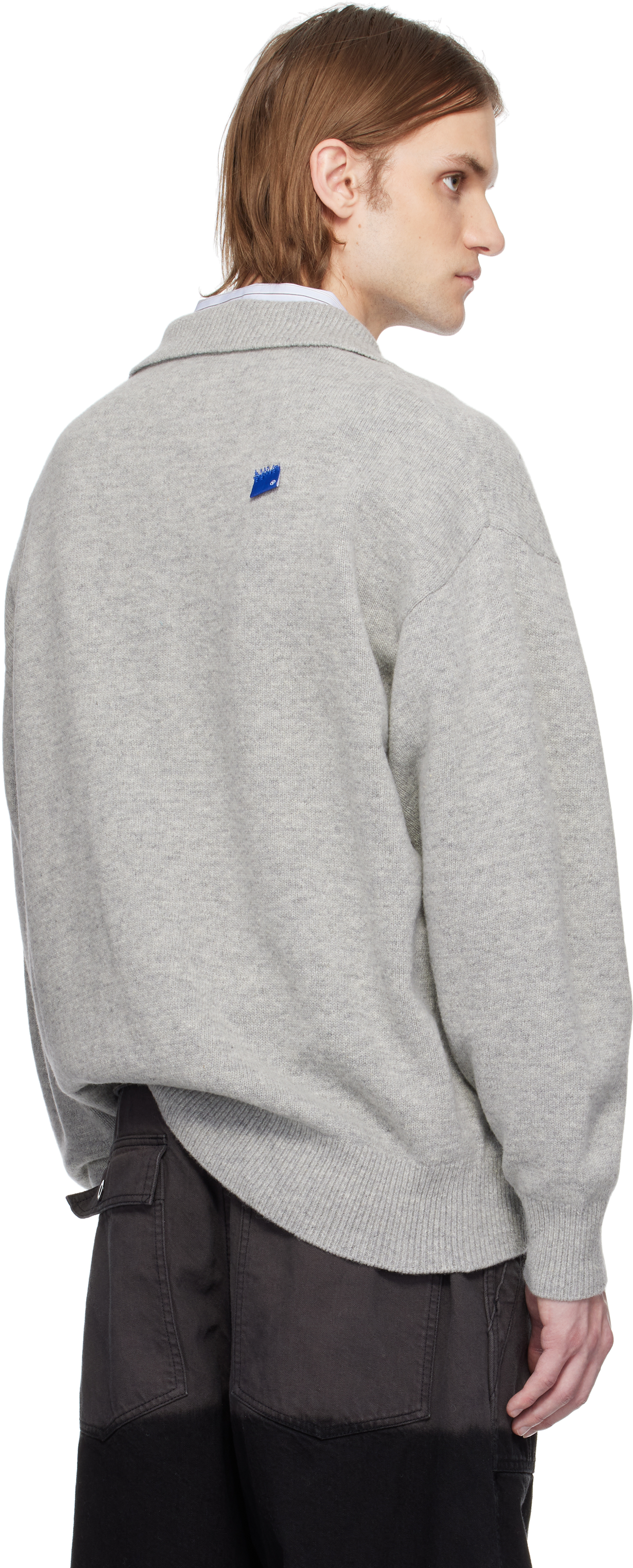 ADER error Gray Sig; TRS Tag Knit 02 Polo