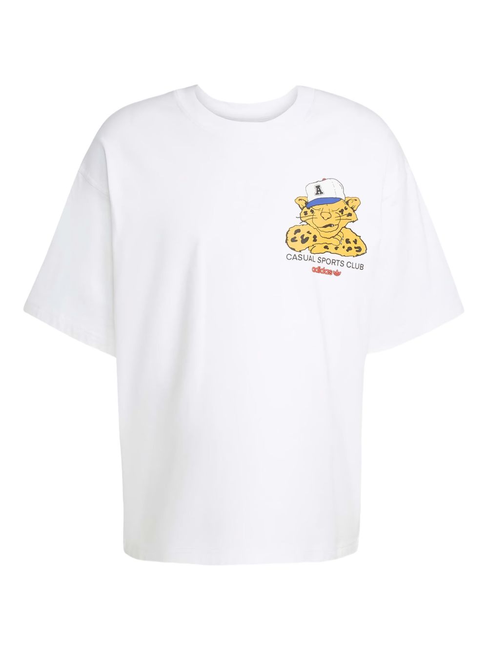 Wabash leopard-graphic T-shirt - White