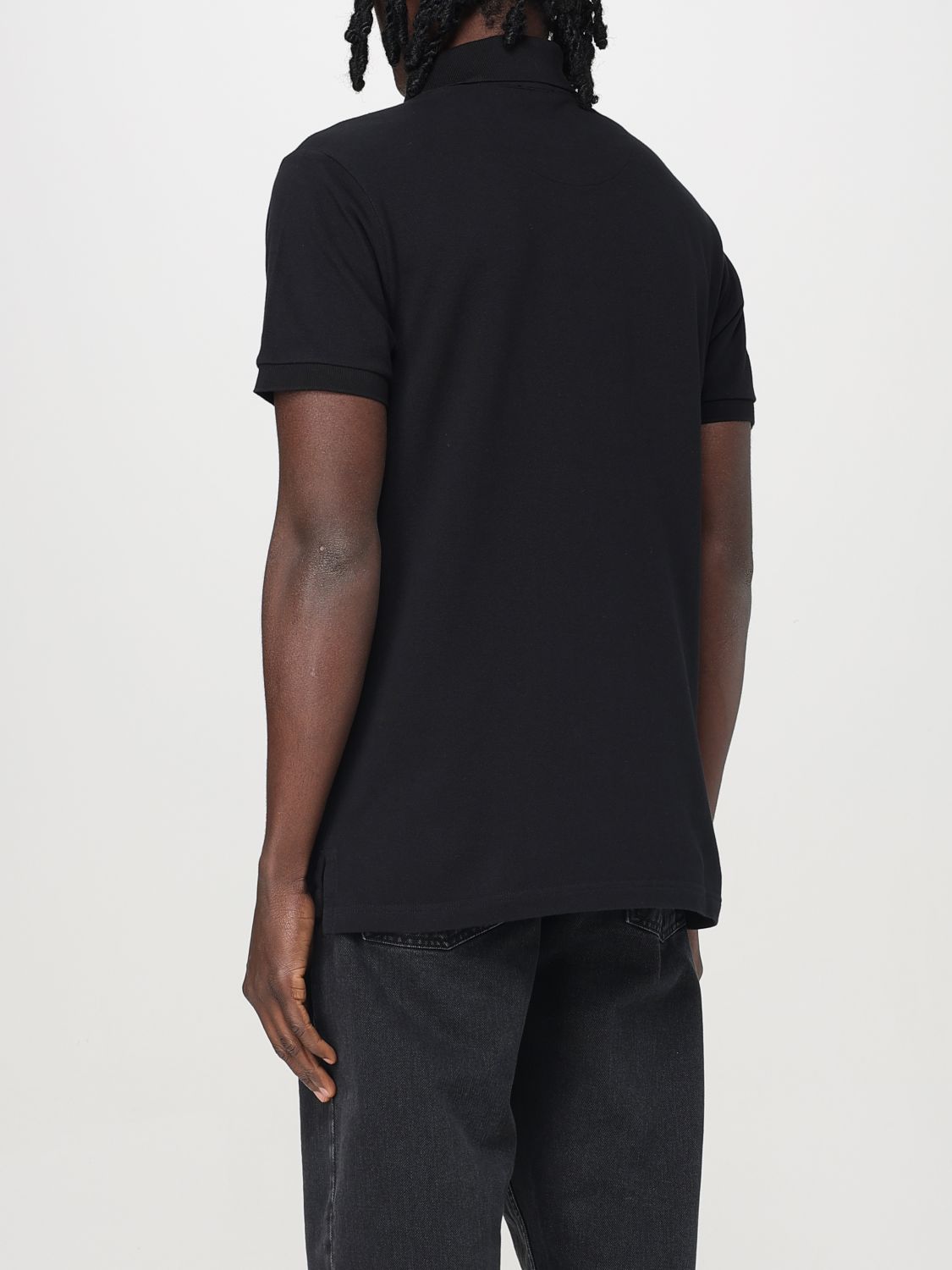 Polo Shirt Men color Black