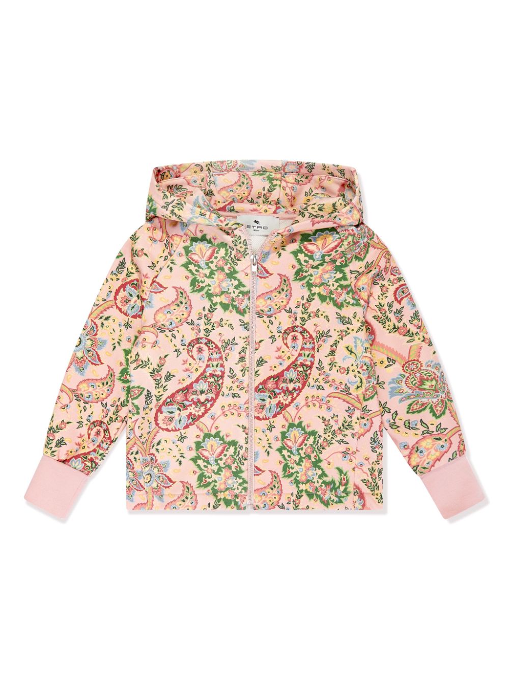 Paisley-print hoodie - Pink
