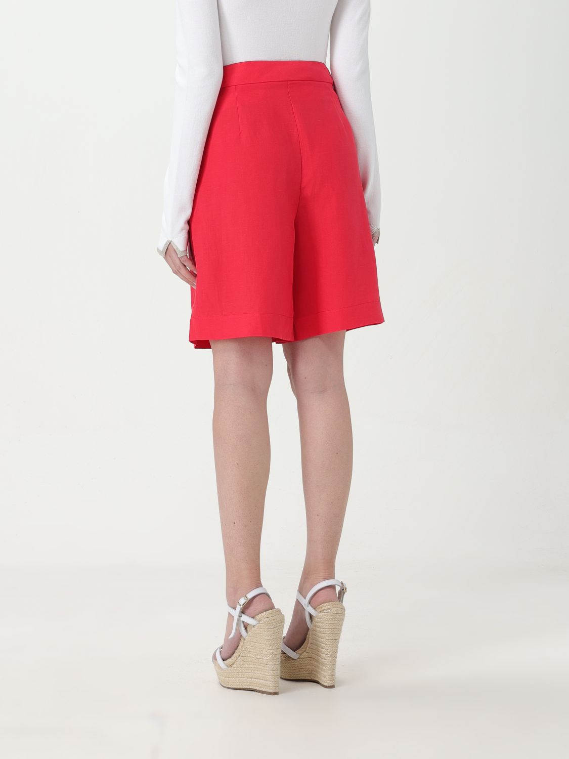 Short Woman color Red