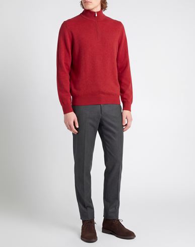 Man Turtleneck Red Size 40 Cashmere