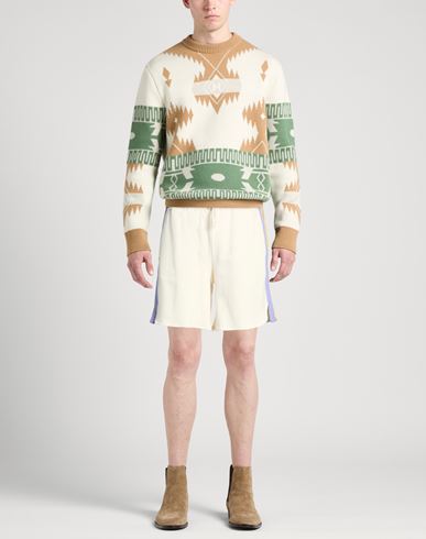 Man Shorts & Bermuda Shorts Ivory Size S Cotton