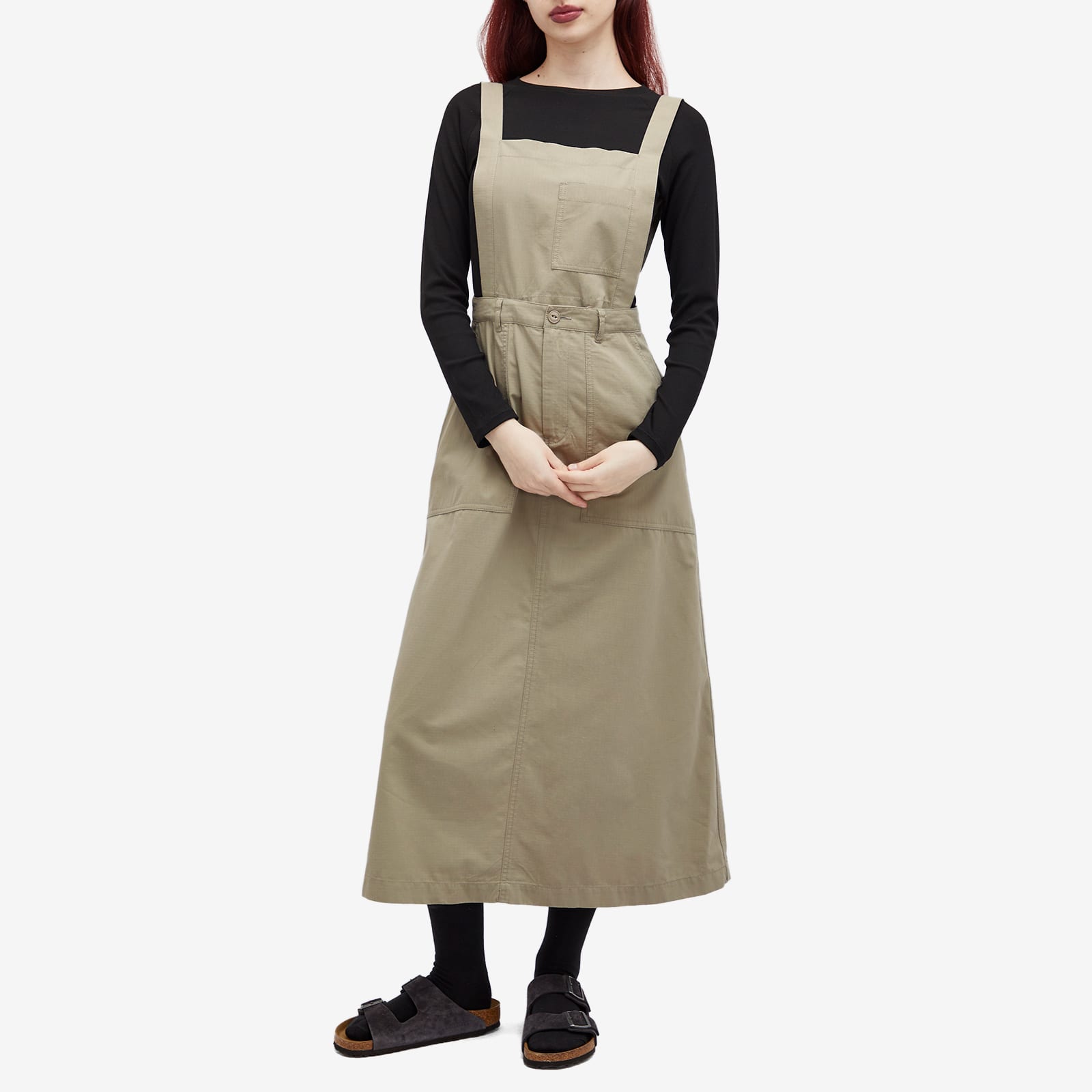 Women's Takibi Ripstop Midi Skirt in Lightgrey