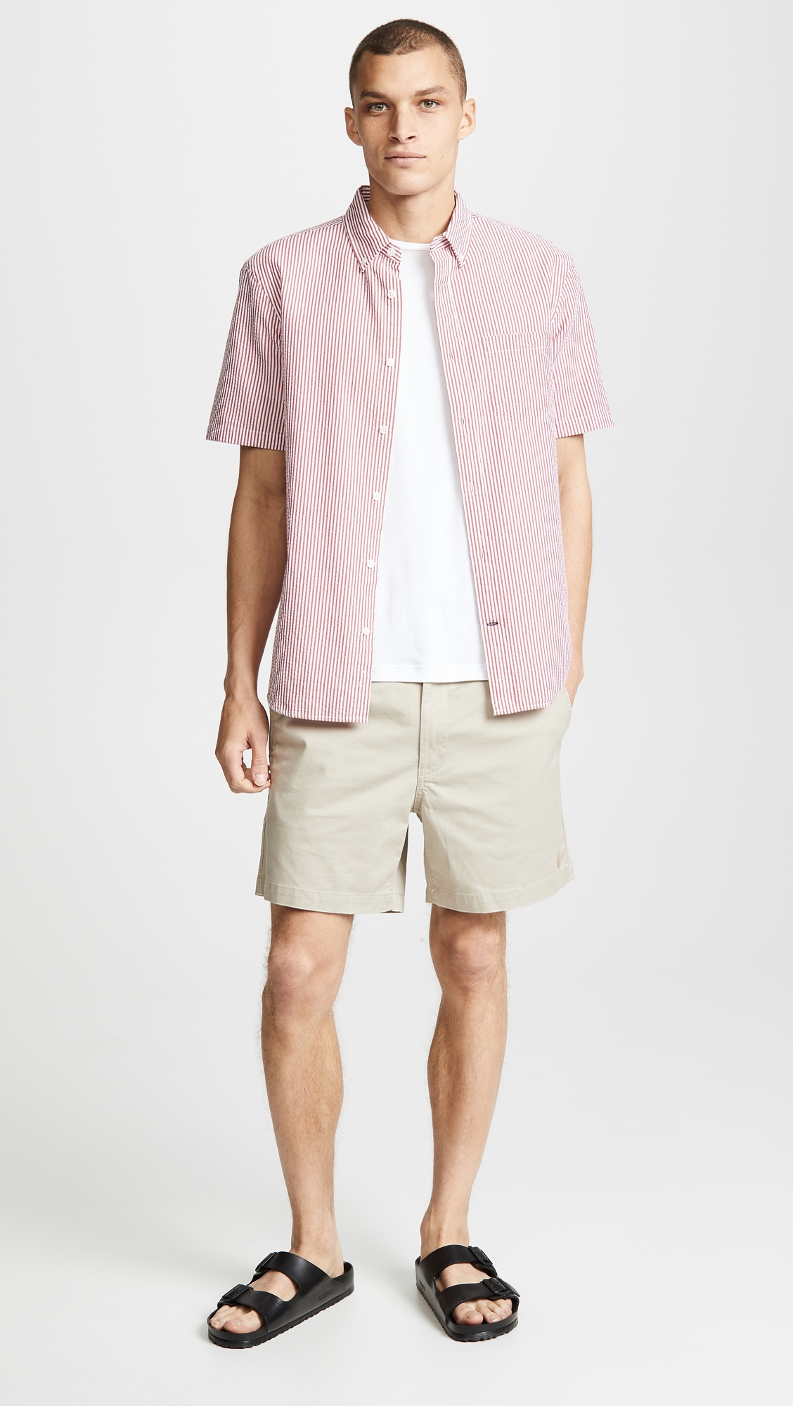Classic Fit 6" Stretch Chino Prepster Shorts Khaki Tan