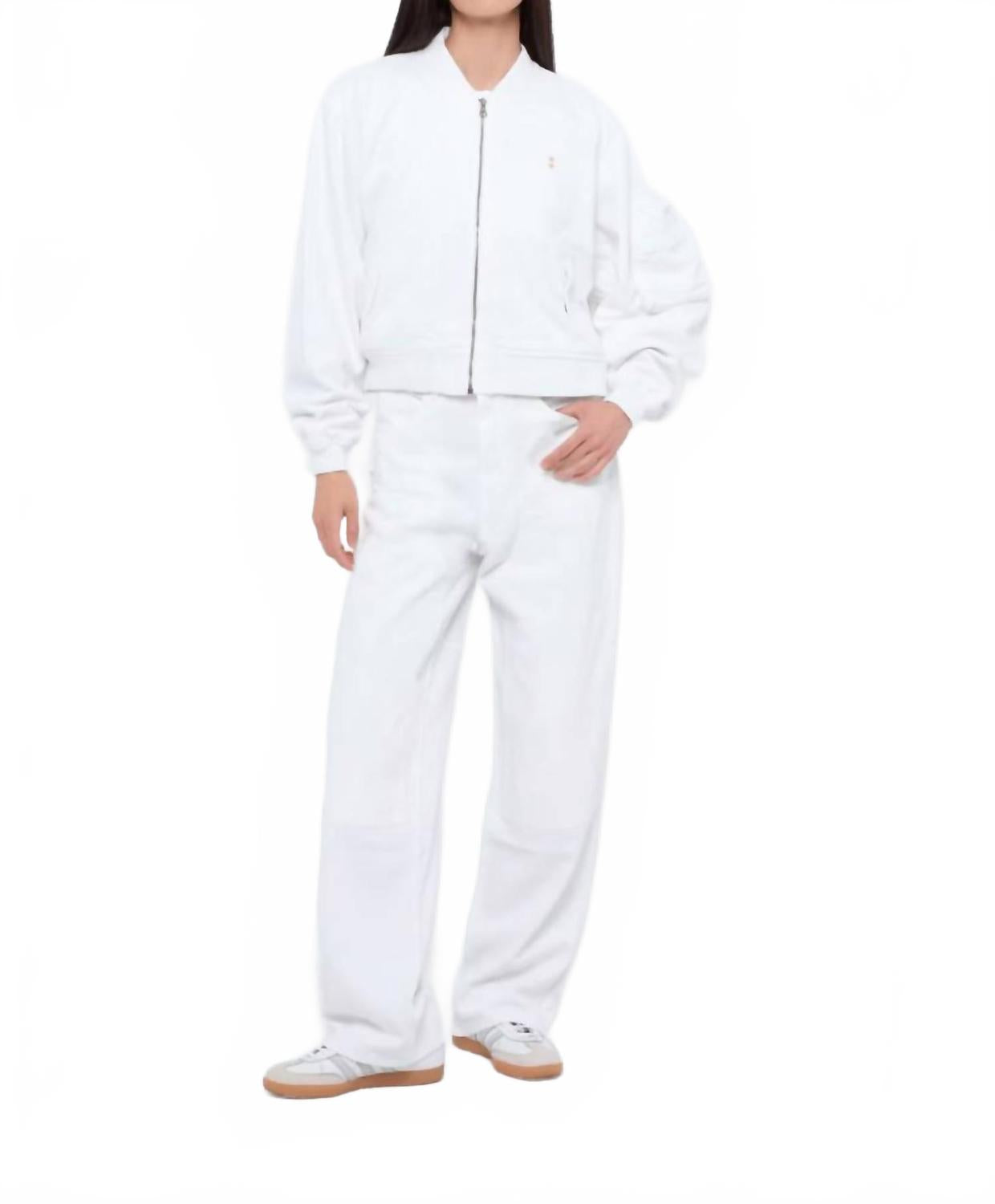 Ivy Bomber Jacket In White