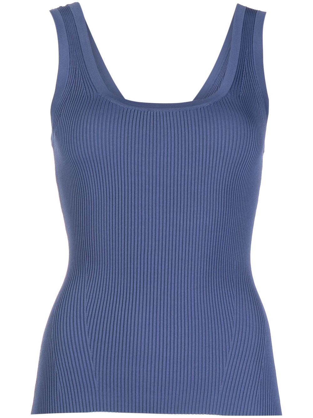 Vitali ribbed tank top - Blue