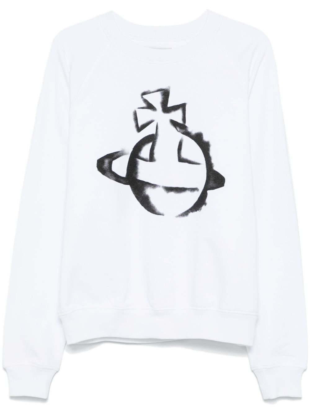 Orb-print sweatshirt - White