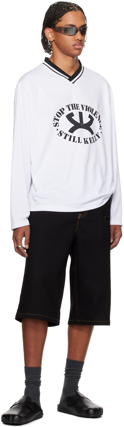 Still Kelly White 'Stop the Violence' Sport Sweatshirt