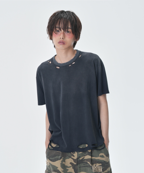 Hard Vintage Washing Crop T-Shirt