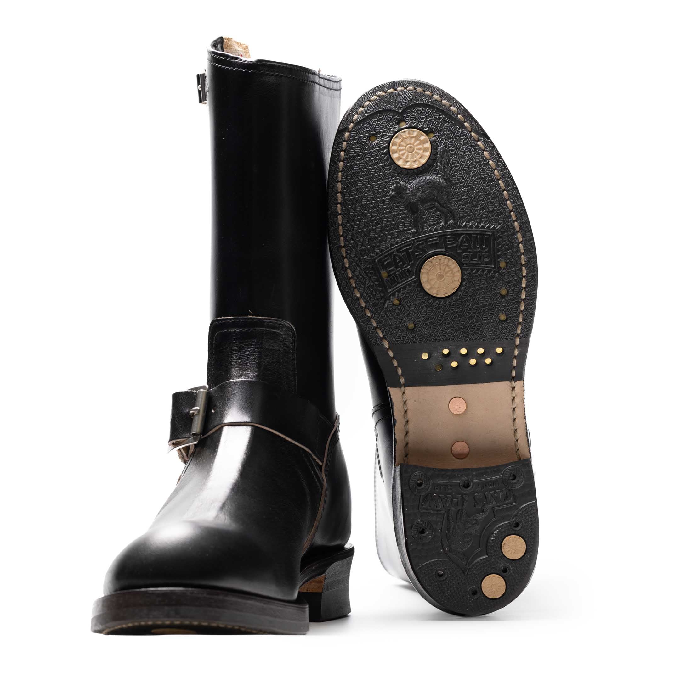 Buco Engineer Boots Buttock Black