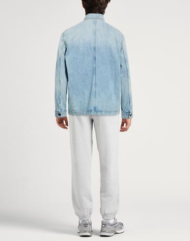 Man Denim outerwear Blue Size L Cotton, Recycled cotton