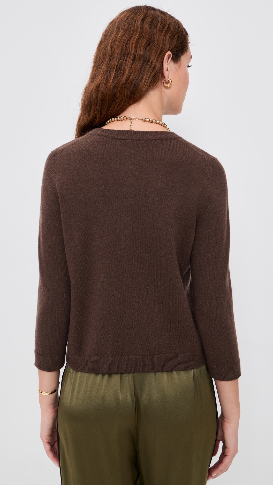 Pocket Cardigan Dk Bark