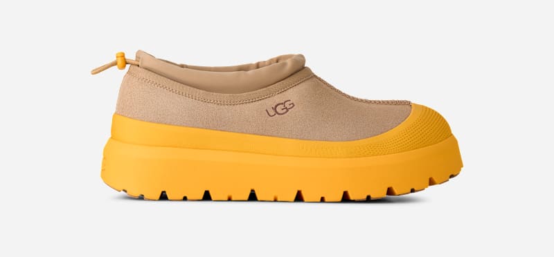 ® Men's Tasman Weather Hybrid Suede Clogs Cold Weather Boots in Mustard Seed/Summer Wheat