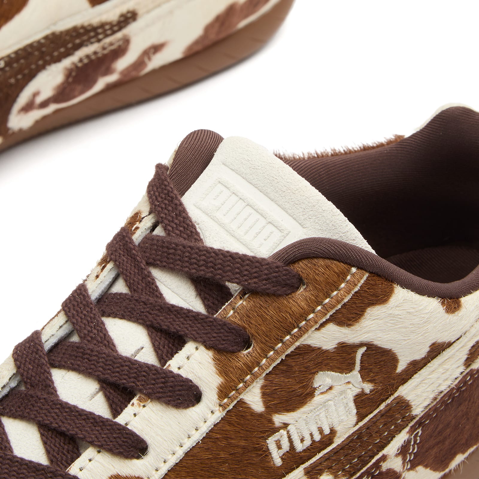 Women s Speedcat Cow Print Sneakers Chocolate Brown / Gu