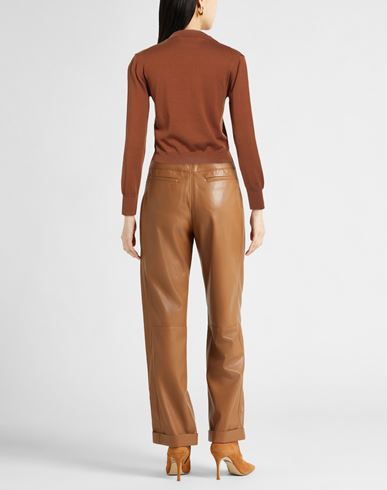 Collezione N_01 Woman Sweater Brown Size L Cotton