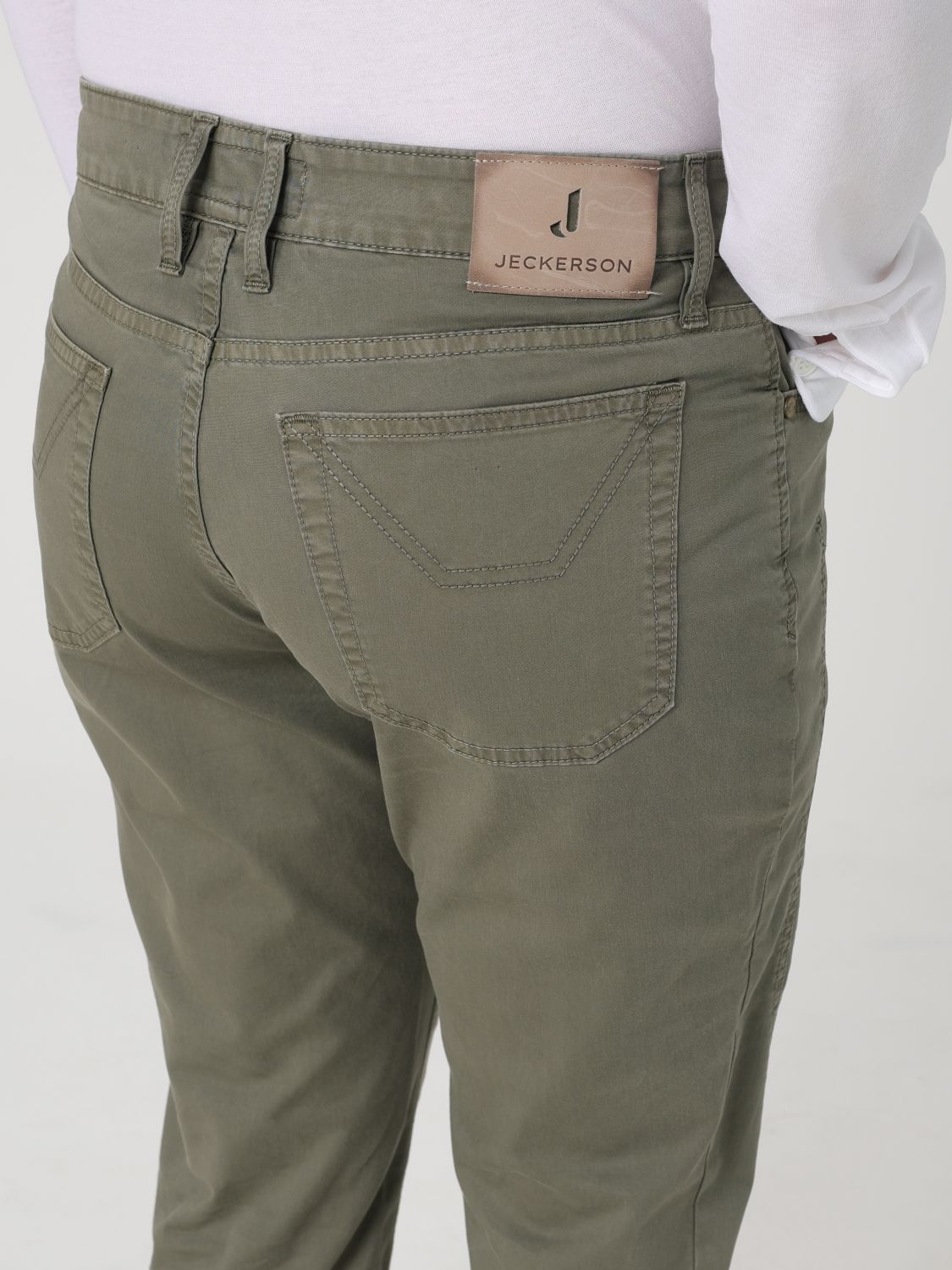 Pants Men color Green
