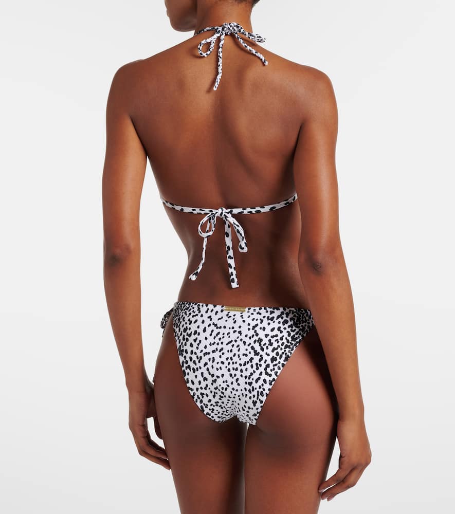 Icaria printed bikini top
