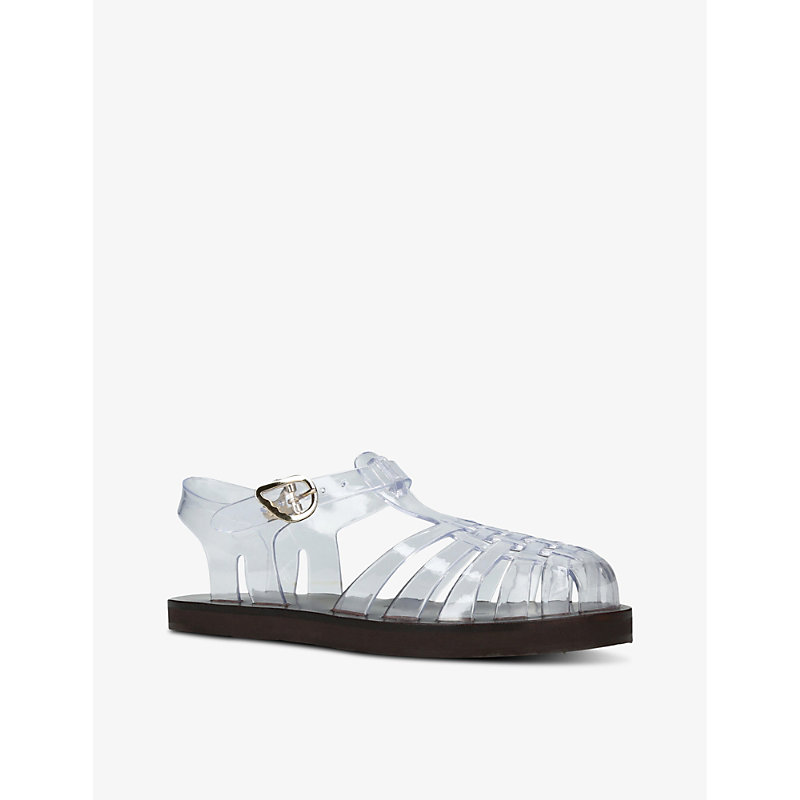 Womens Other Homeria Fisherman Flat Leather and Jelly Sandals
