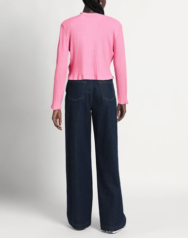 Woman Cardigan Pink Size M Viscose, Acrylic, Elastane