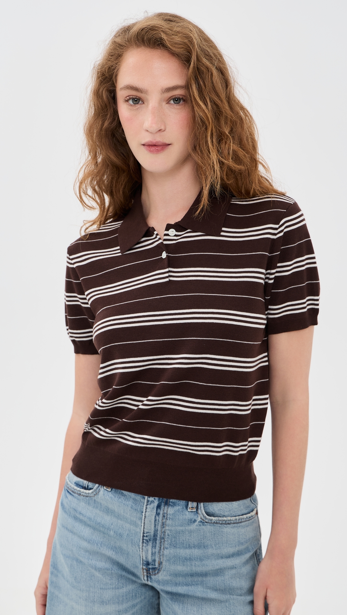 O. p.t Tate Top Coffee Stripe