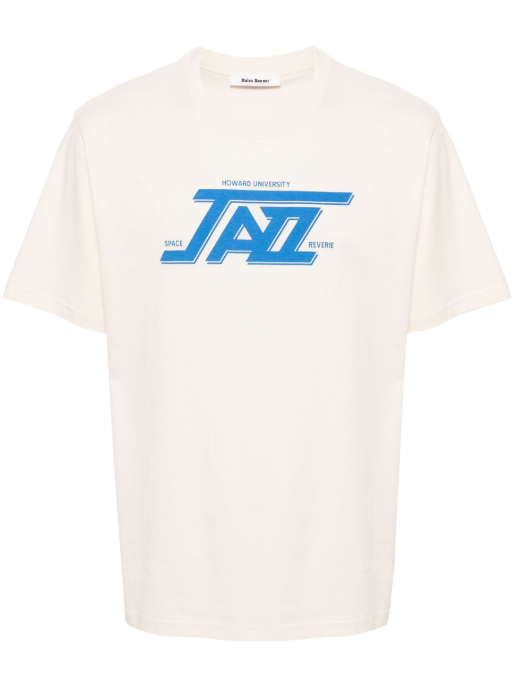 Jazz-print cotton T-shirt - White