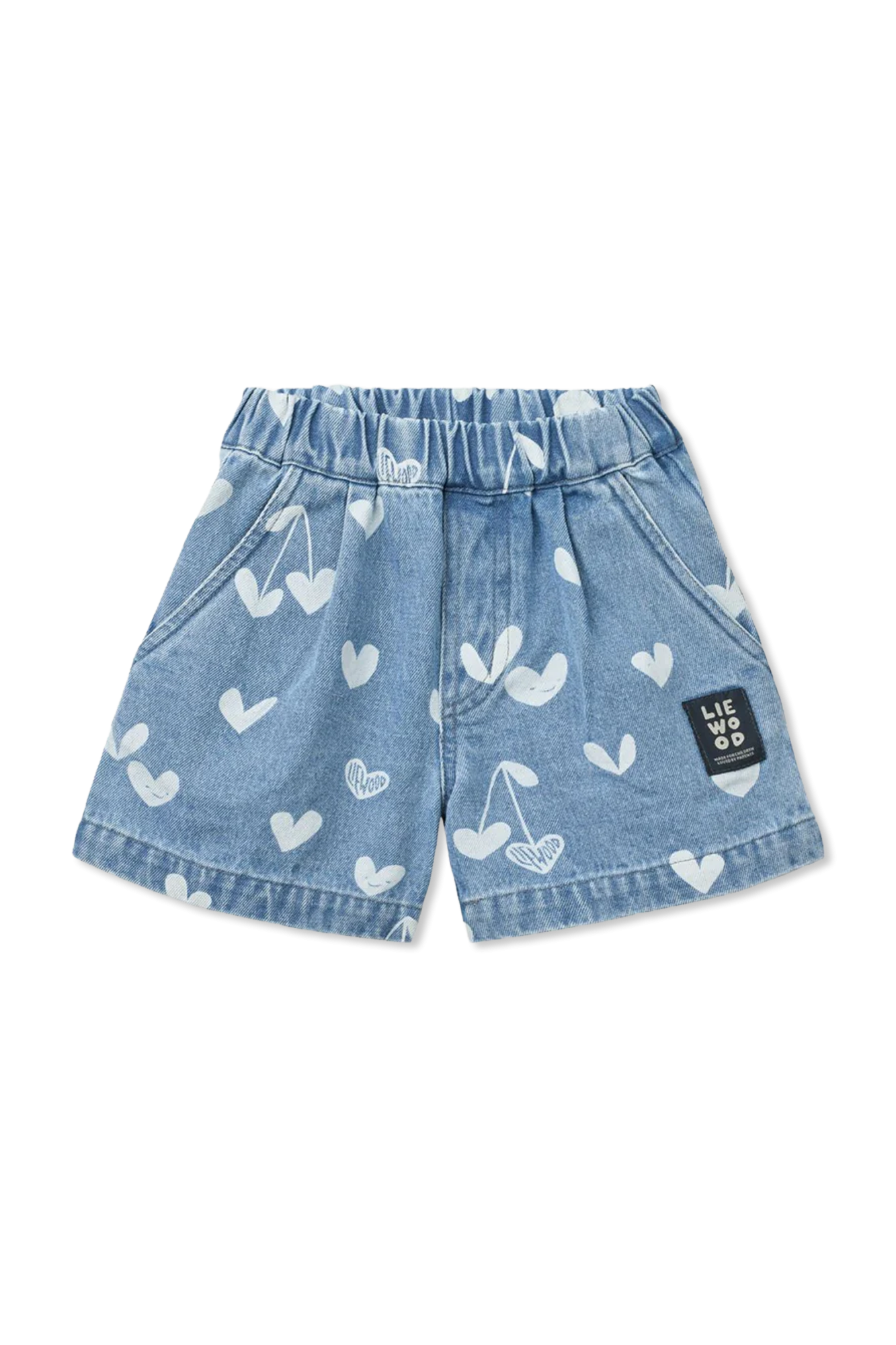 "Borrisa" Denim Shorts, Unisex, Blue