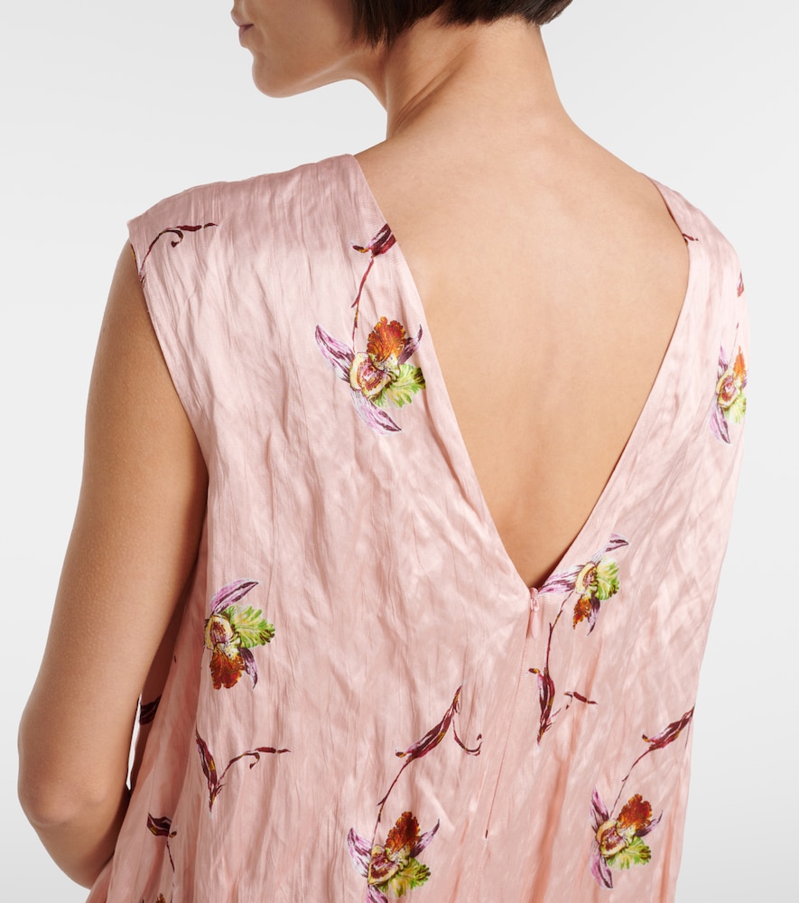 Meave floral satin minidress