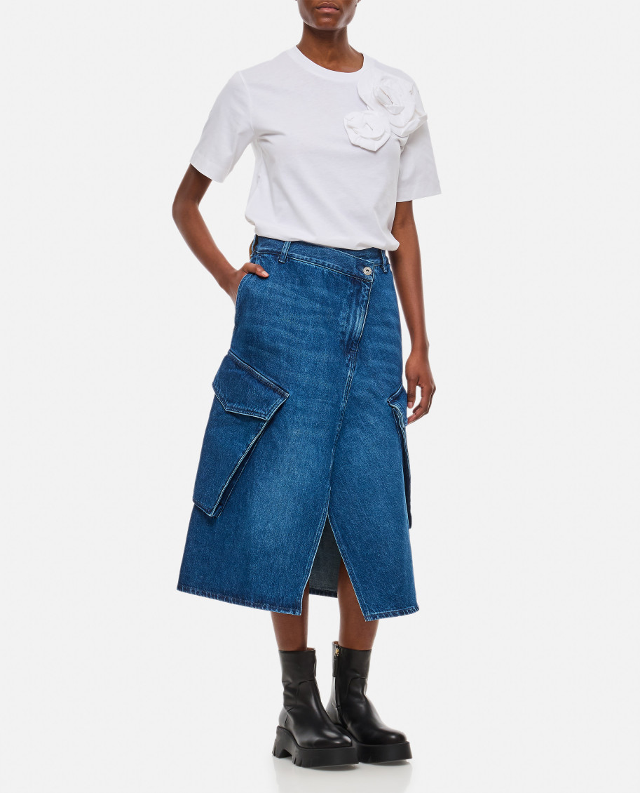 Cargo Pocket Midi Skirt