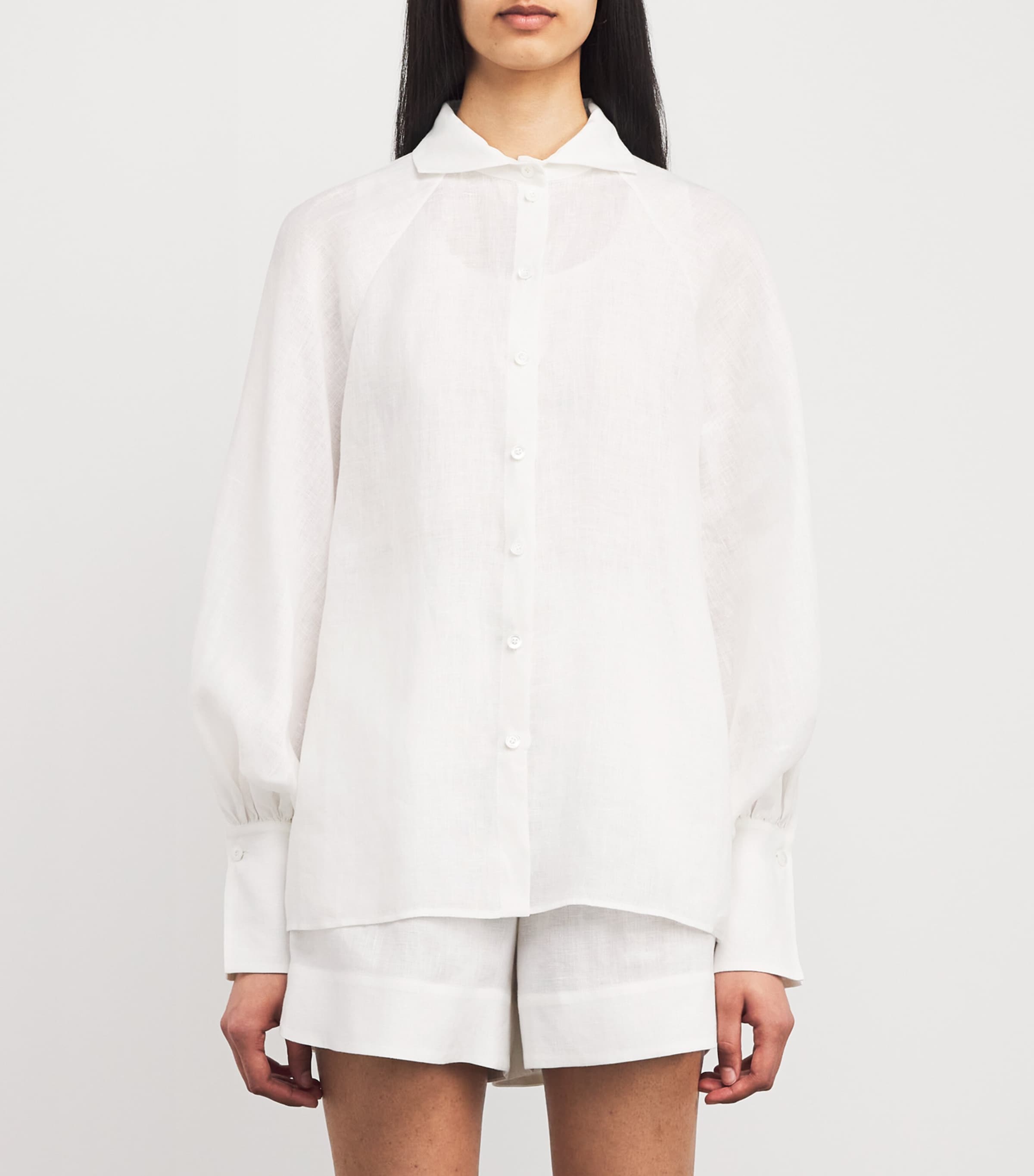 Eleventy Linen Long-Sleeve Shirt