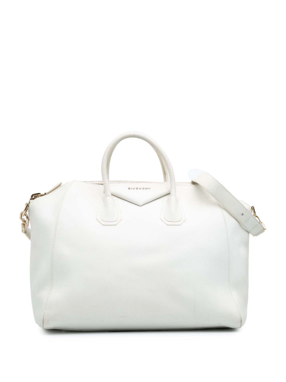 Givenchy Pre-Owned 2010-2024 Large Leather Antigona satchel - White