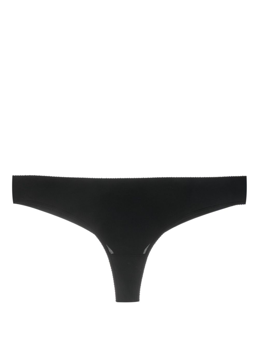 Roller low-rise thong - Black