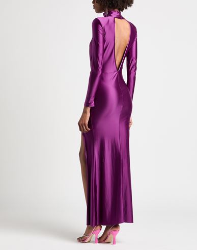 Woman Maxi dress Purple Size 4 Polyamide, Elastane