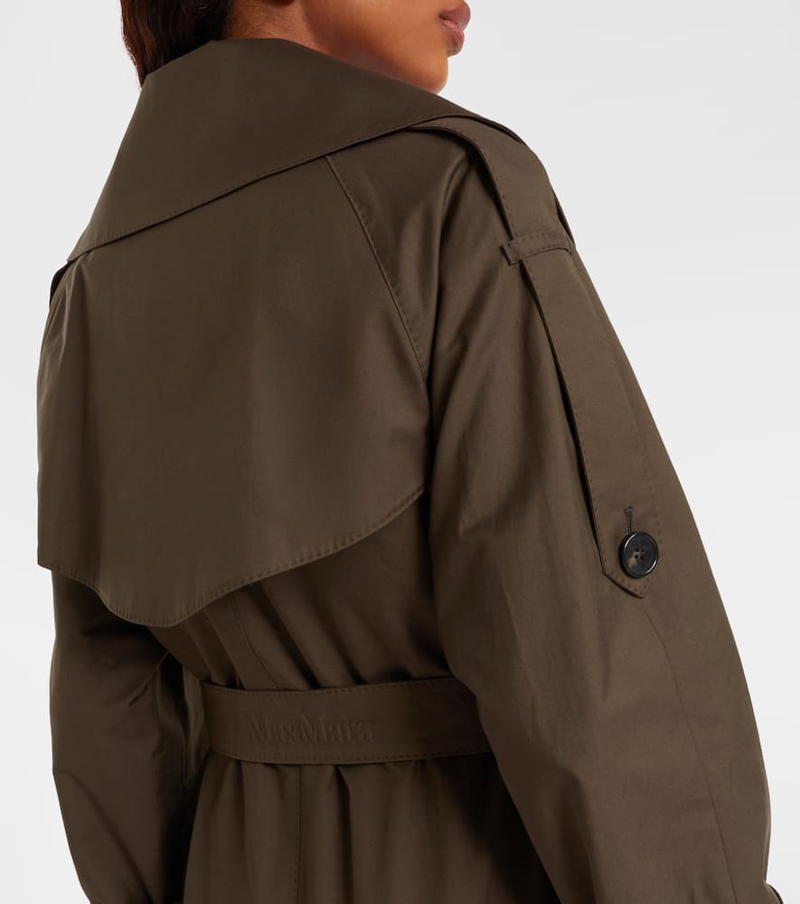 The Cube cotton-blend twill trench coat