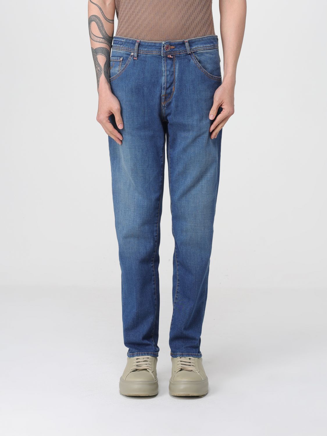 Jeans Men color Navy