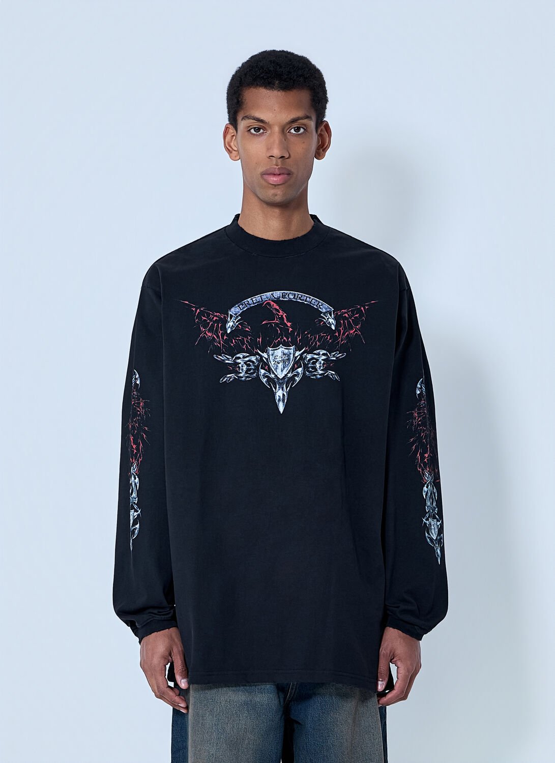 Graphic Long Sleeve T-shirt - Man T