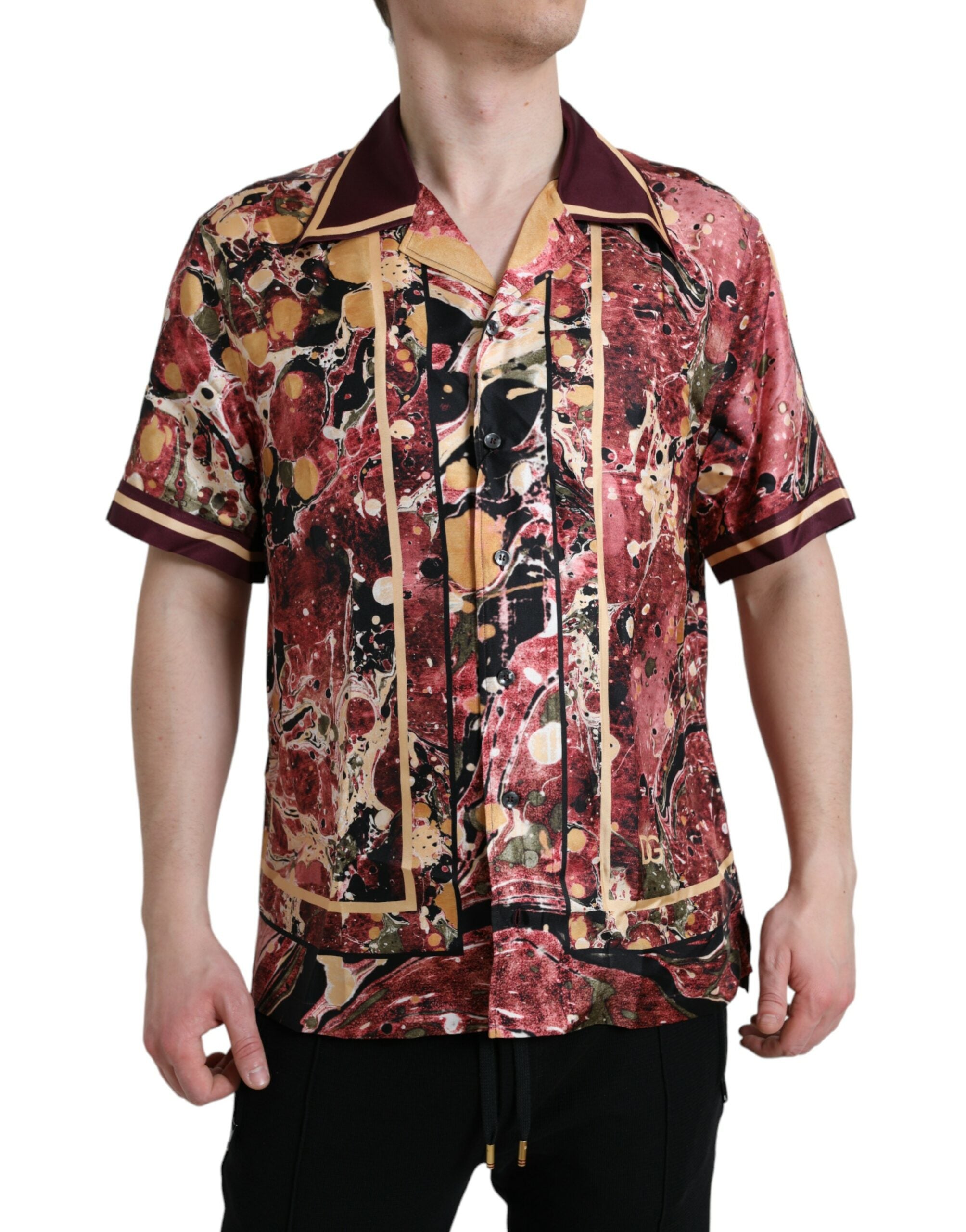 Floral-Patterned Silk Shirt — Multicolor