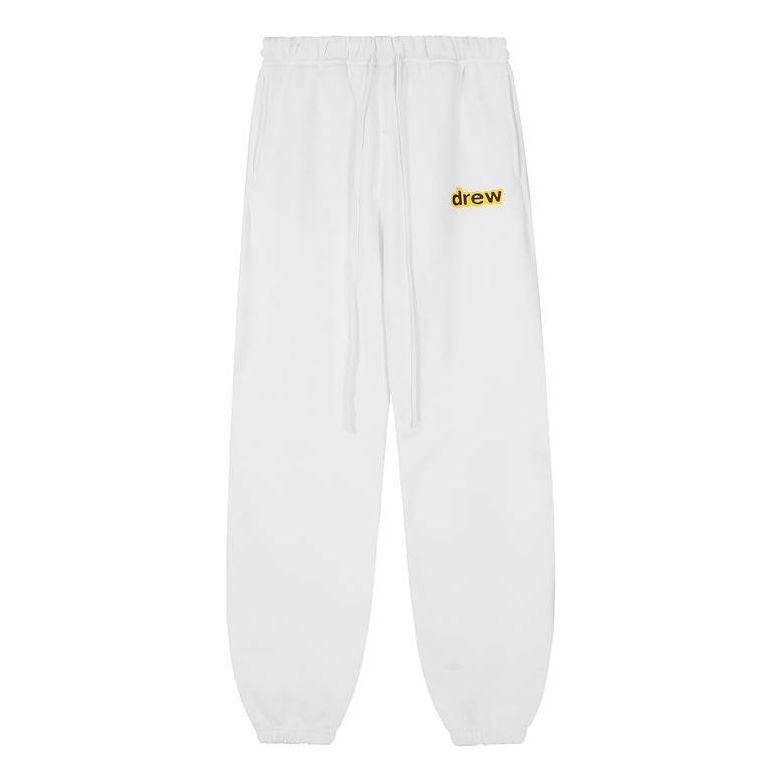 Corded Feet And Fleece Sweatpants 'White'
